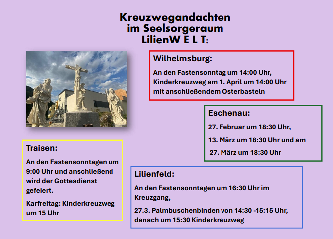 Kreuzwegandachten im Seelsorgeraum LilienWELTx